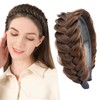 BOBIYA Wide Braided Headband with Teeth Braid Headbands With Teeth
