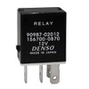 Relay 90987-02012 156700-0870 (Pack of 2), 12VDC 4-Pin Plug-in Automotive