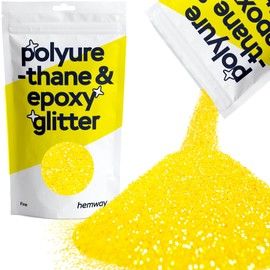 Glitter for Resin Fluorescent Yellow Metallic Crystals for Epoxy Craft Fine Flakes Tumblers Wax Melt 100g / 3.5oz
