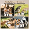 UPSKY 8L No Spill Dog Water Bowls & 3.5L Food
