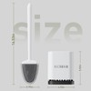 ASOBEAGE Deep Cleaner Toilet Brush: Silicone Toilet Brush with No-Slip