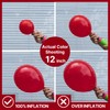 PartyWoo Red and Gold Balloons, 60 pcs 12 Inch Maroon