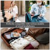 1 Pcs Eva Headphone Storage Bags,Headphone Case,Earbuds Case,Multi-Functional Portable Storage