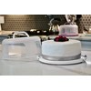 Home Top Shelf Elements Round Cake Carrier Two Sided Cake