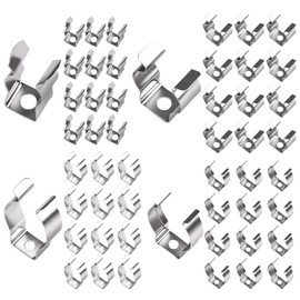 48pcs Spring Terry Clips, Tool Holder Wall Clips Garage/Shed Storage Grip Tidies, Wall Mounted Storage Hangers for Garages Sheds Yards Cupboards Garden, 22/23/32/35mm