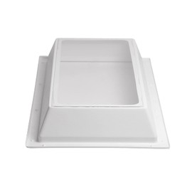 ToughGrade RV/Camper Dome Skylights - Acrylic Replacement Skylights (Inner Dome - White Garnish/Clear Window, 14"x30")