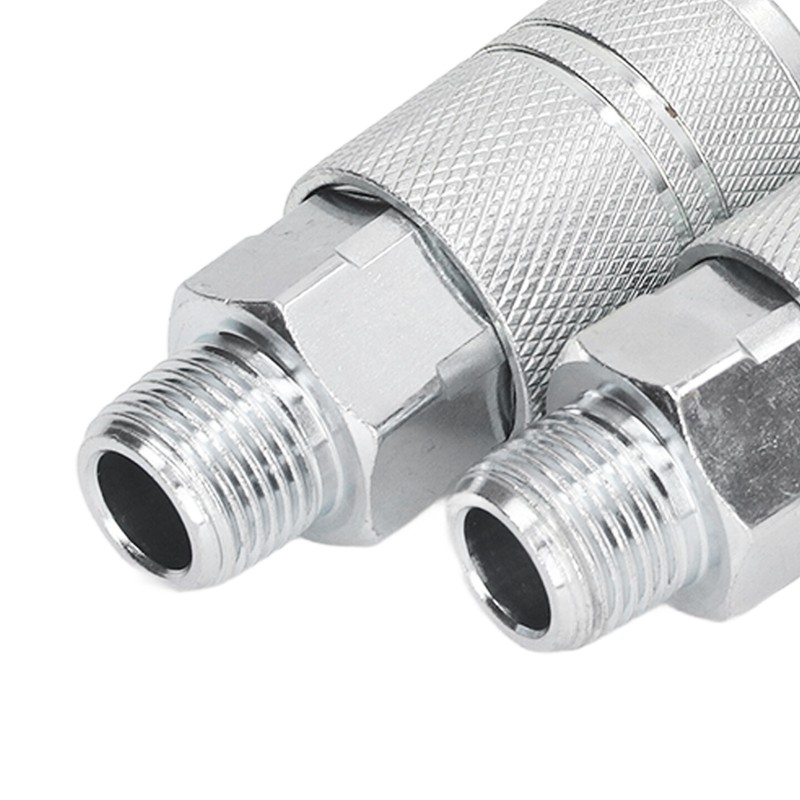 Air Hose Fittings 2 External Connection 2 External Plug 3/8
