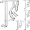 Cutelec Valance Clips 2Inch 5Pcs Clear Plastic Hidden Retainer Holder