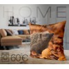 VOID Hedgehog Autumn Leaves Cushion Cover Polyester Decoration Easter Decorative