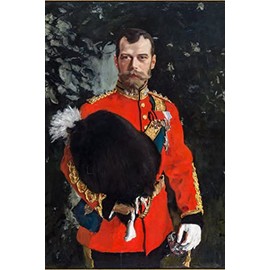 24x36 gallery poster, Portrait of Tsar Nicholas II (1902) by Valentin Serov