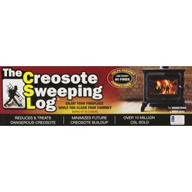 Creosote Sweeping Log for Fireplaces