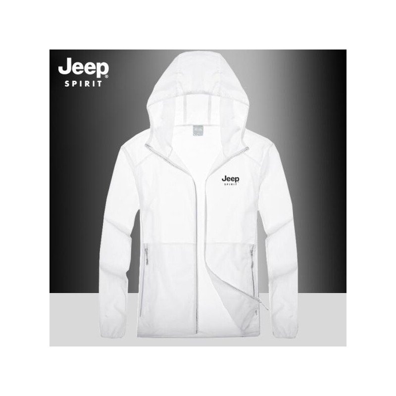 JEEP 지프 남성 초경량 바람막이 자외선차단 자켓 아웃도어상의 [다크블루(SF1873)] JEEP