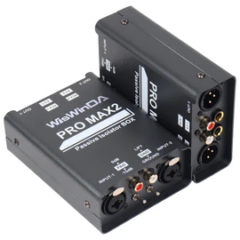 WisWinDa Pro Max2 2Channels XLR/RCA/TS/TRS Passive Hum Eliminator Box for Audio Equipments Ground Loop Isolator Noise Filter for Different Audio Systems Using (WDISO-Pro Max2)