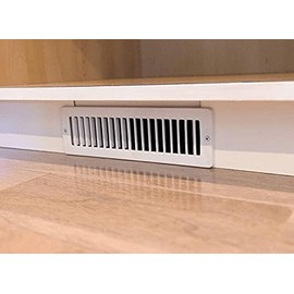 HVAC Premium 2" x 10" [Duct Opening] Toe Kick Vent Grille - HVAC Register Cover [Outer Dimensions: 3.5 X 11.5] - Brown