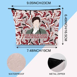 I See Rolls of Plastic Wrap in Your Future Murder Mystery Cosmetic Bag Serial Killer Gift, plastic rollers 3uk, Fashionable