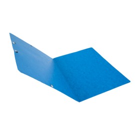 Exacompta - Ref 55412E - Elasticated Folders - Suitable for Storing A4 Documents, 355gsm Glossy Card, Spine Label, Expandable for Additional Documents - Blue (Pack of 10)