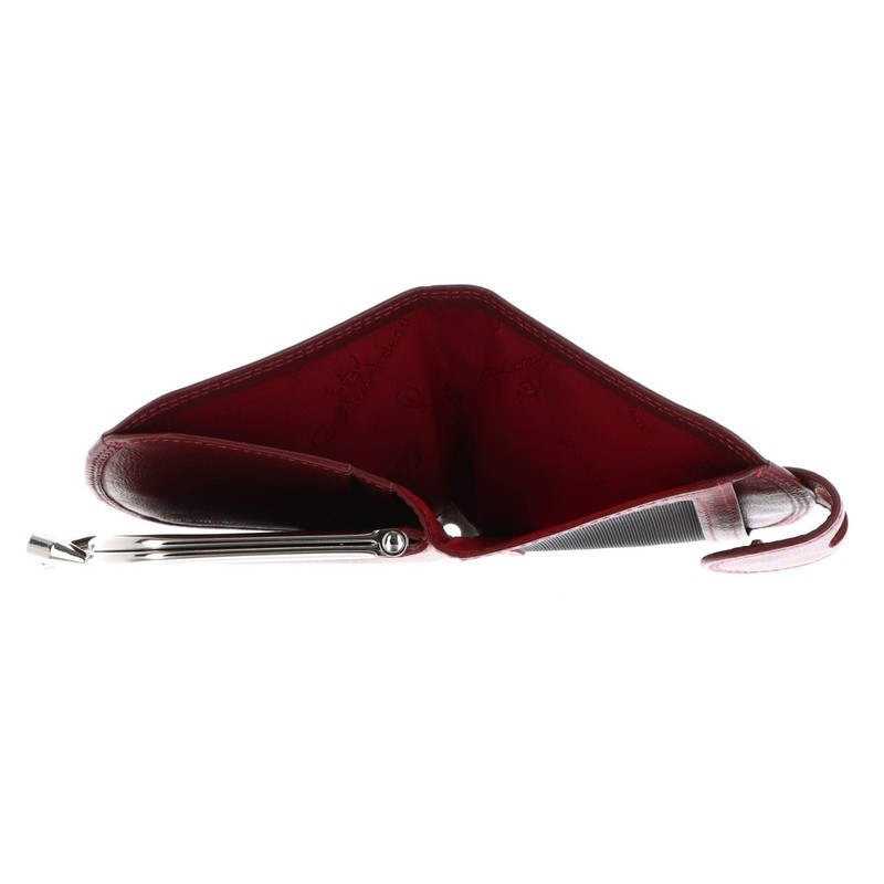 Golden Head Polo RFID Protect French Coin Purse Wallet Red,