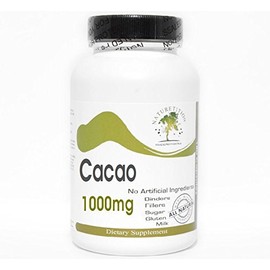 Cacao 1000mg ~ 100 Capsules - No Additives ~ Naturetition Supplements