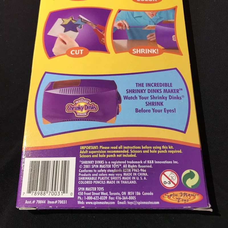 SHRINKY DINKS SHRINKY FRAMES ACTIVITY KIT 2001 SPIN MASTER TOYS