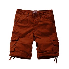 Match Mens Flat Front Cargo Short #S3612(3058 Stone red,2XL/36)
