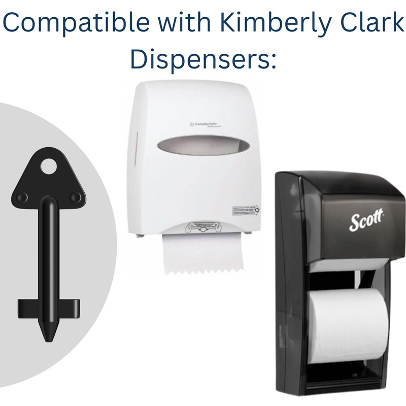 Dispenser Key Replacement for Kimberly Clark Cross Key 770767 -