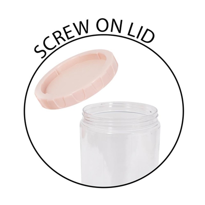 YöL Pack of 2 710ml Stackable Dry Food Storage Canisters