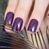 CoolNail Dark Violet False Fake Nail Tips Deep Purple Acrylic