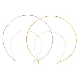 2pcs Double Crown Headband Bridal Wedding Headdress Headpiece Bride Prom Events