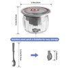 MOLIGOU Ice Chilled Dip Bowl with Lid, 22oz Chilled Serving