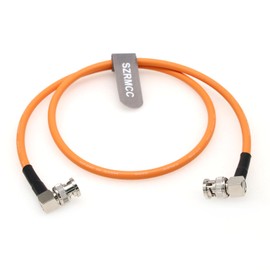 SZRMCC 12G HD SDI Video Cable Right Angle BNC Male to Male Connectors 4K Coaxial Cable LV-61S 75 ohm for ARRI RED Camera Monitor Blackmagic HyperDeck (30cm)
