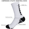 Dingcooler Basketball Socks 4/8 Pairs, Elite Pro Athletic Crew Socks