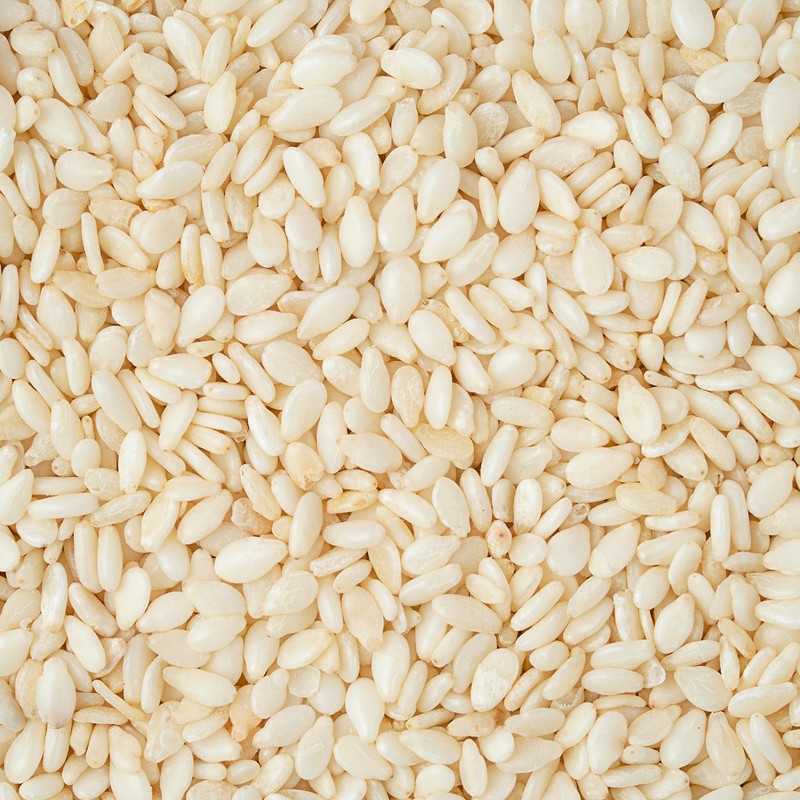Minimalist White Sesame Seeds, 13.6 oz, Crunchy Garnish, Sushi &
