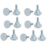 sourcing map Knurled Head Full Thread Knurled Screws Bolts Fasteners