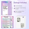 Sooez 100 Envelopes Money Saving Challenge, Savings Challenges Book with