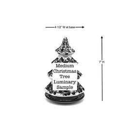 Polish Pottery Christmas Tree Luminary - Medium (7") - Holly Berry