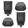 Oblinple 4 Pieces Euro Coupling, Flat Plug Coupling 250 V