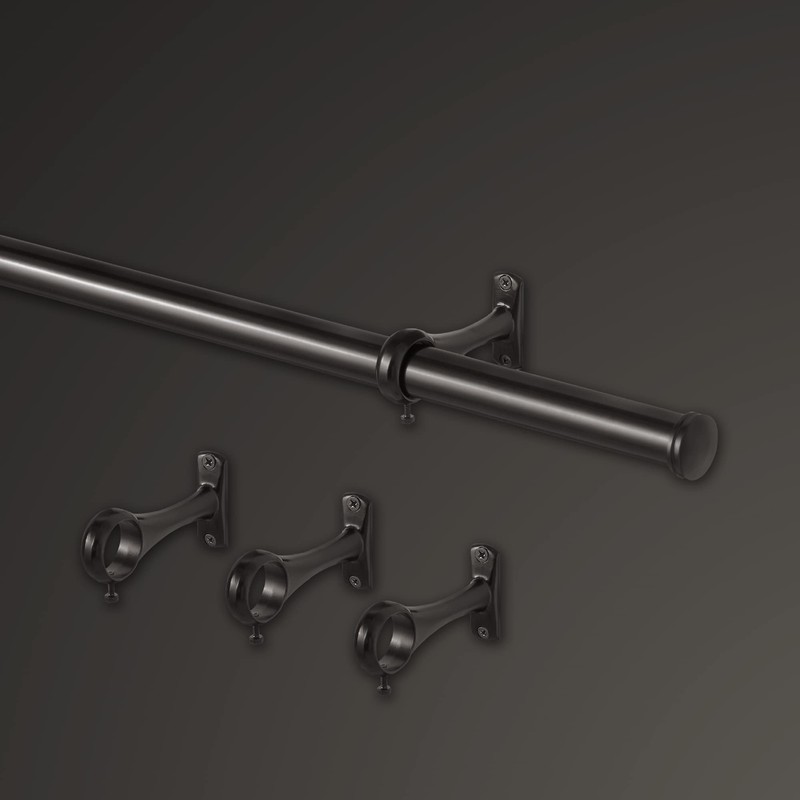 MODE Outdoor Collection 1 1/8" Diameter Curtain Rod Set with
