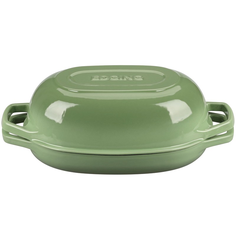 EDGING CASTING Enameled Cast Iron Dutch Oven Pot with Lid,