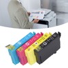 4PCS Printer Ink Cartridge Colorfast Clear Printing Large Capacity Ink
