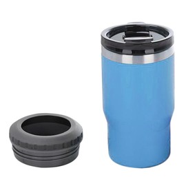 14oz Can Bottle Insulated Holder 304 Stainless Steel Insulated Can Cooler for Outdoor Drinking Car Sky Blue