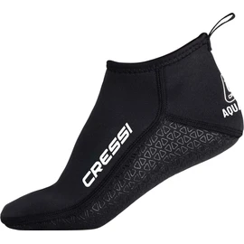 Cressi Aqua Grip Neoprene Socks 3 mm XS - Unisex Neoprene Double Lined Black 3 mm Short Socks with Non-Slip Sole, Ideal for Water and Surface Activities, XS (36/37)