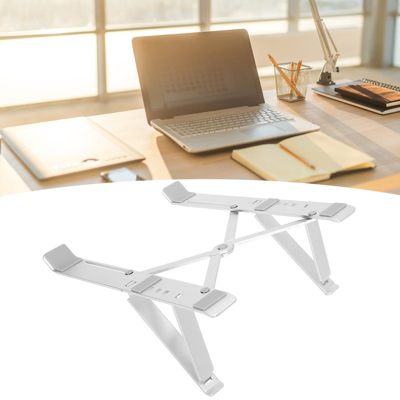 Foldable Laptop Stand Portable Ergonomic Tablet Holder Riser Adjustable Height