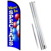 Vista Flags Move In Specials (Blue) Premium Windless Feather Banner