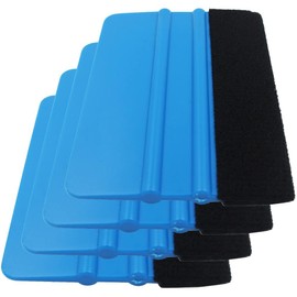 zalati Felt Edge Squeegee 4pcs Car Squeegee for Decal Soft Vinyl Wrap Window Tint Application Tool