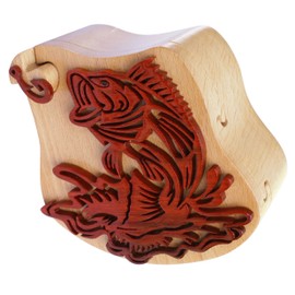 Bass & Hook Puzzle Box with Hidden Compartment