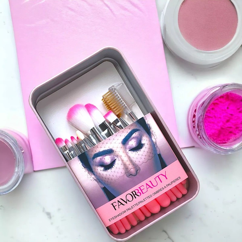 Favorbeauty Brochas De Maquillaje Kit 12 Pzs Para Maquillaje Con