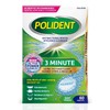 Polident 3 Minute Antibacterial Dental Appliance Cleanser Tablets, 60 Count