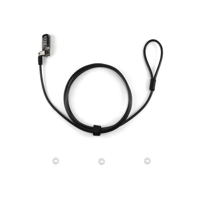 QWORK® Laptop Lock with T-Bar Locking Mechanism 4 Digit Password