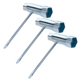 Xinjoduz 3 PCS Chainsaw Wrench 13 by 19 Mm Ratchet Scrench Chainsaw Tool Alloy Steel Replacement T-Wrench Spanner Tool Combination Screwdriver and Wrenches Adjustment Tools for Saws Chains Nuts