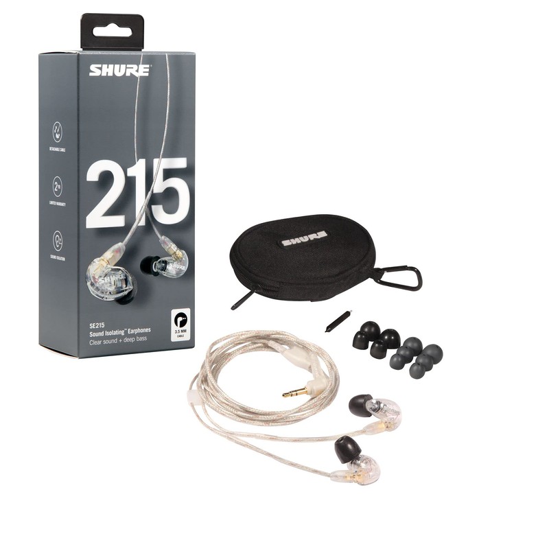 Shure SE215 PRO Wired Earbuds, Professional Sound Isolating Earphones with